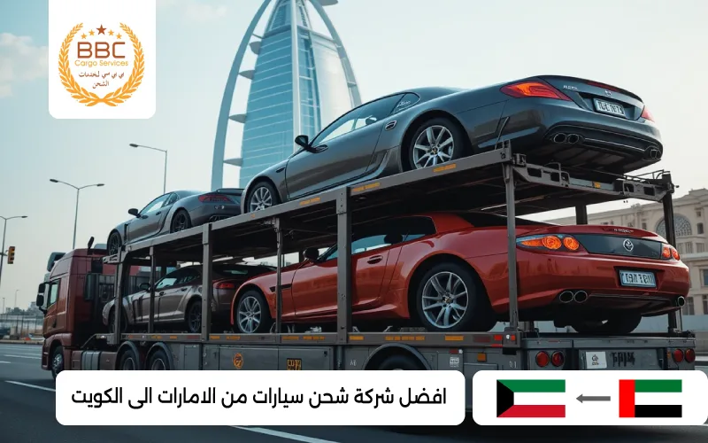 شحن سيارات من الامارات الي الكويت